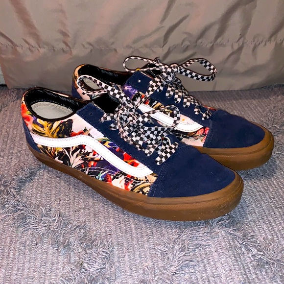 Vans Shoes - custom floral vans